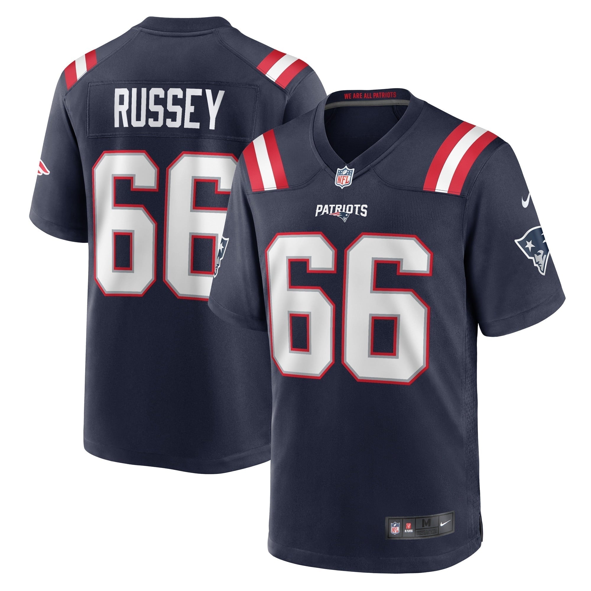 Men s Nike Kody Russey Navy New England Patriots Game Player Jersey
