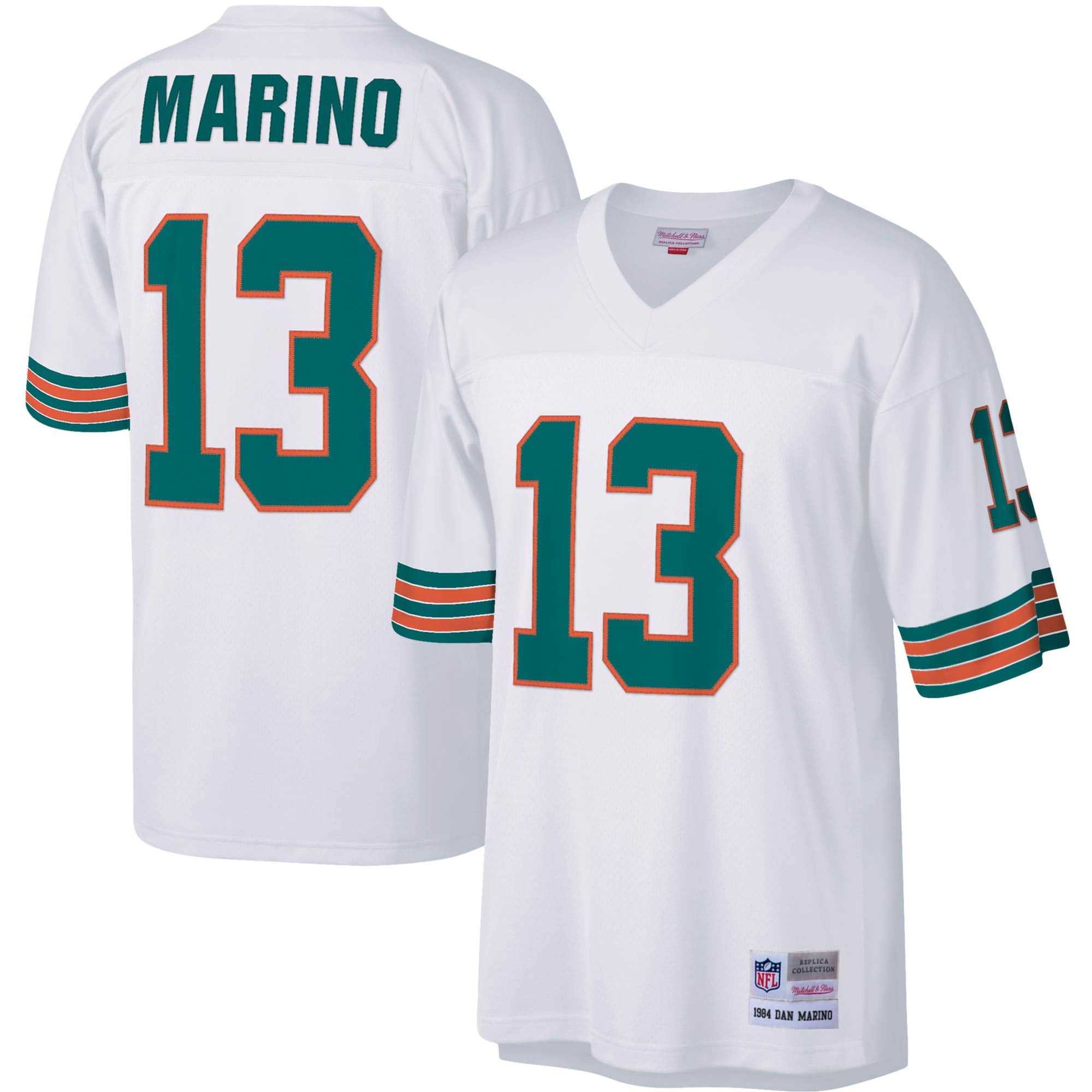 Dan Marino Miami Dolphins Mitchell   Ness Big   Tall 1984 Retired Player Replica Jersey   White