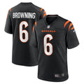 Men s Nike Jake Browning Black Cincinnati Bengals Game Jersey
