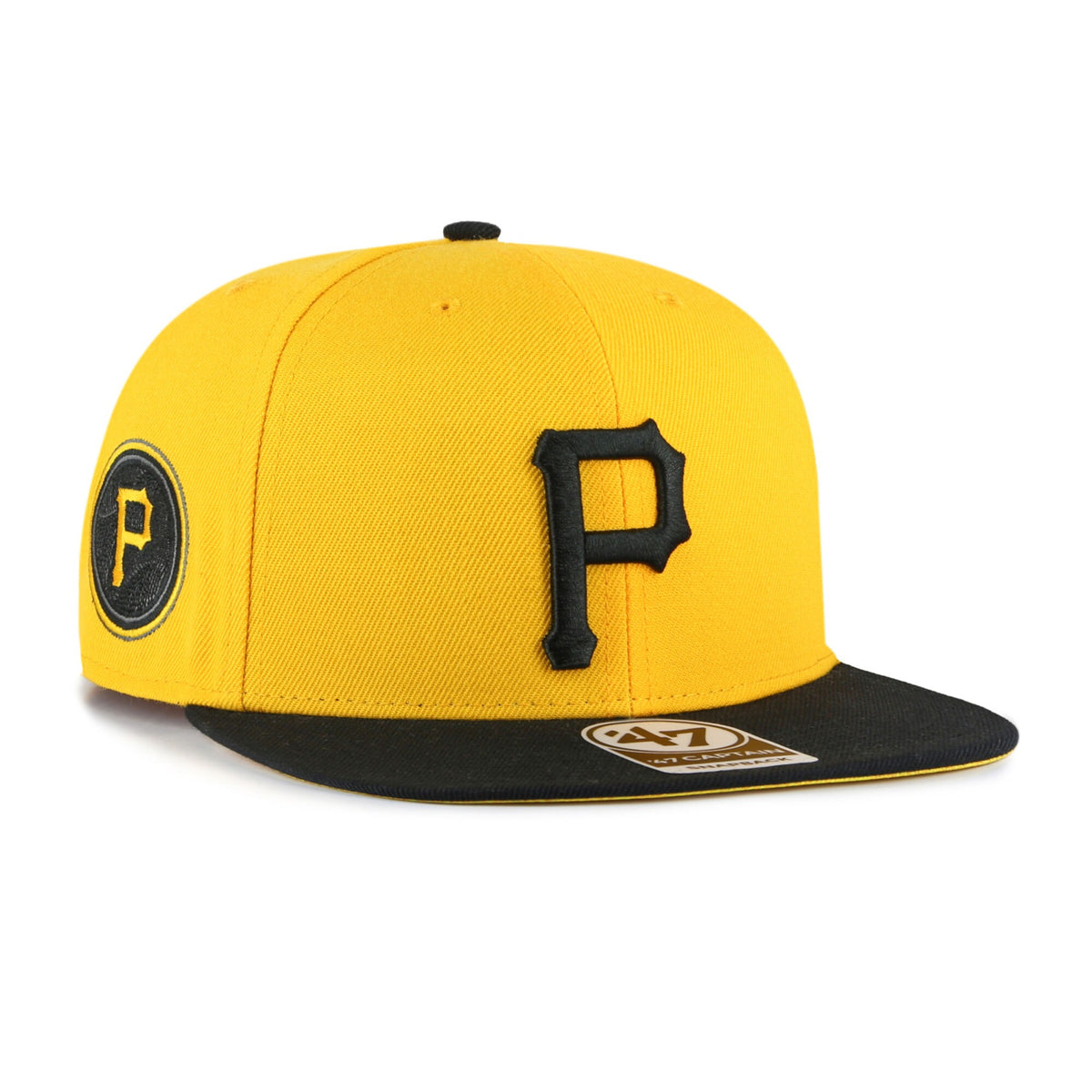 Pittsburgh Pirates '47 2023 City Connect Captain Snapback Hat - Gold