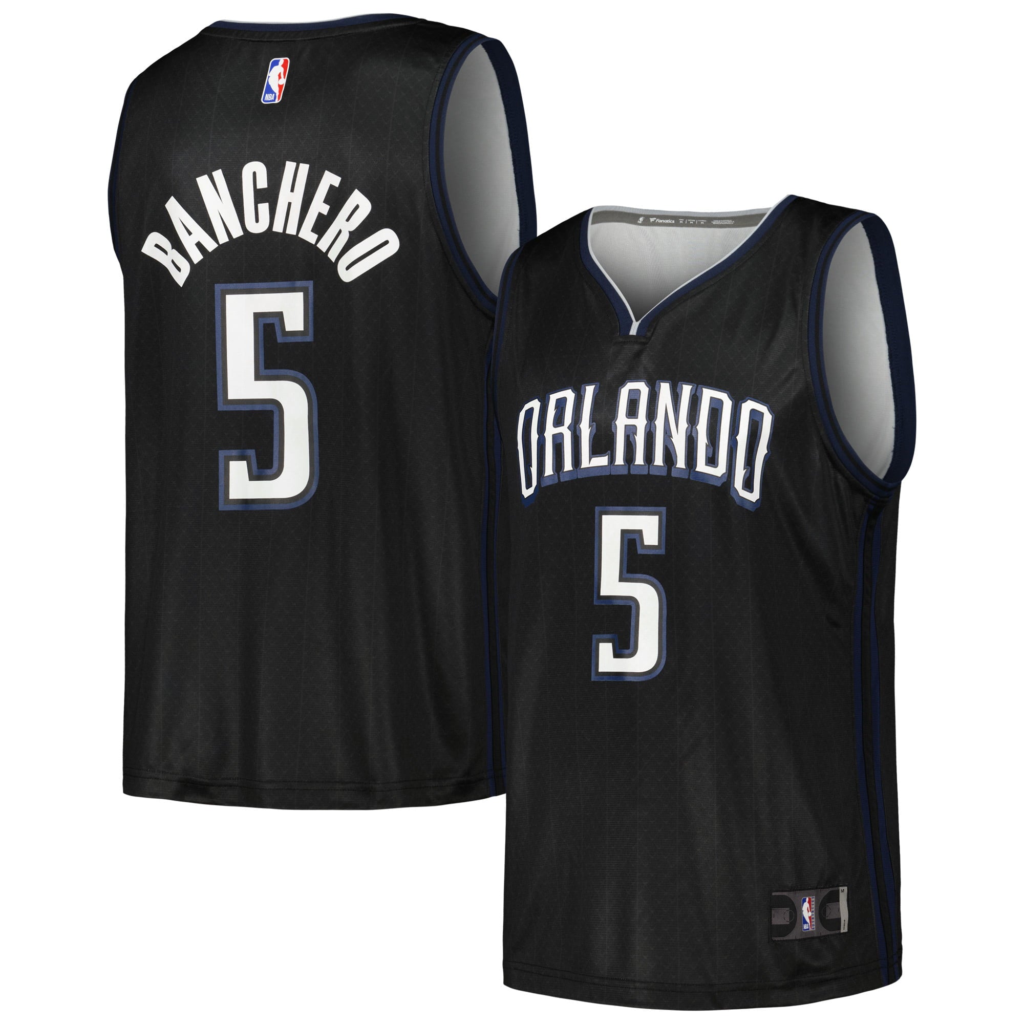 Men's Fanatics Branded Paolo Banchero Black Orlando Magic 2022/23 Fastbreak Jersey - City Edition