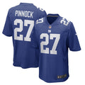 Men s Nike Jason Pinnock Royal New York Giants Game Player Jersey