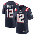 Tom Brady New England Patriots Nike Game Retired Player Jersey   Navy