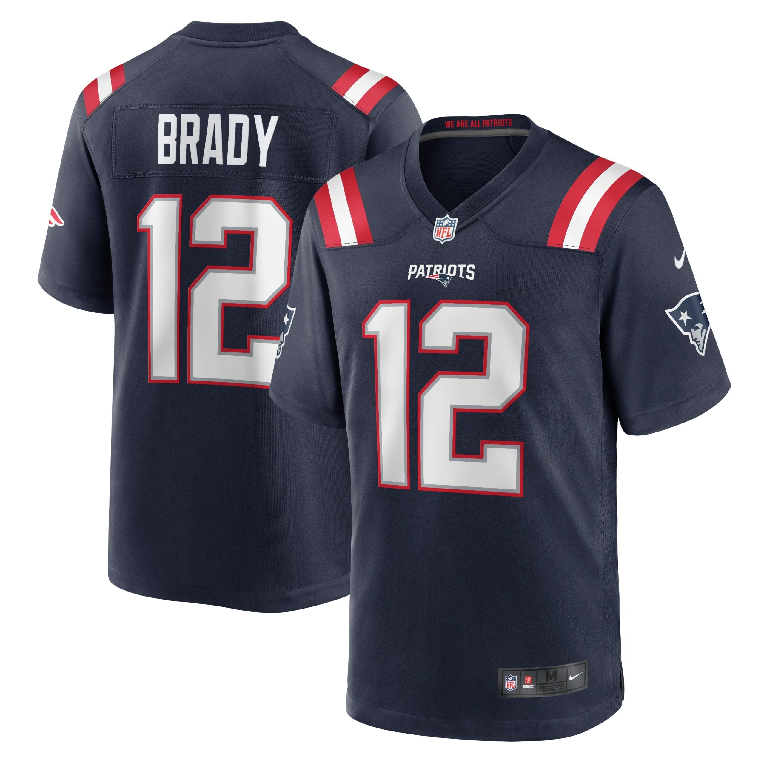 Tom Brady New England Patriots Nike Game Retired Player Jersey   Navy