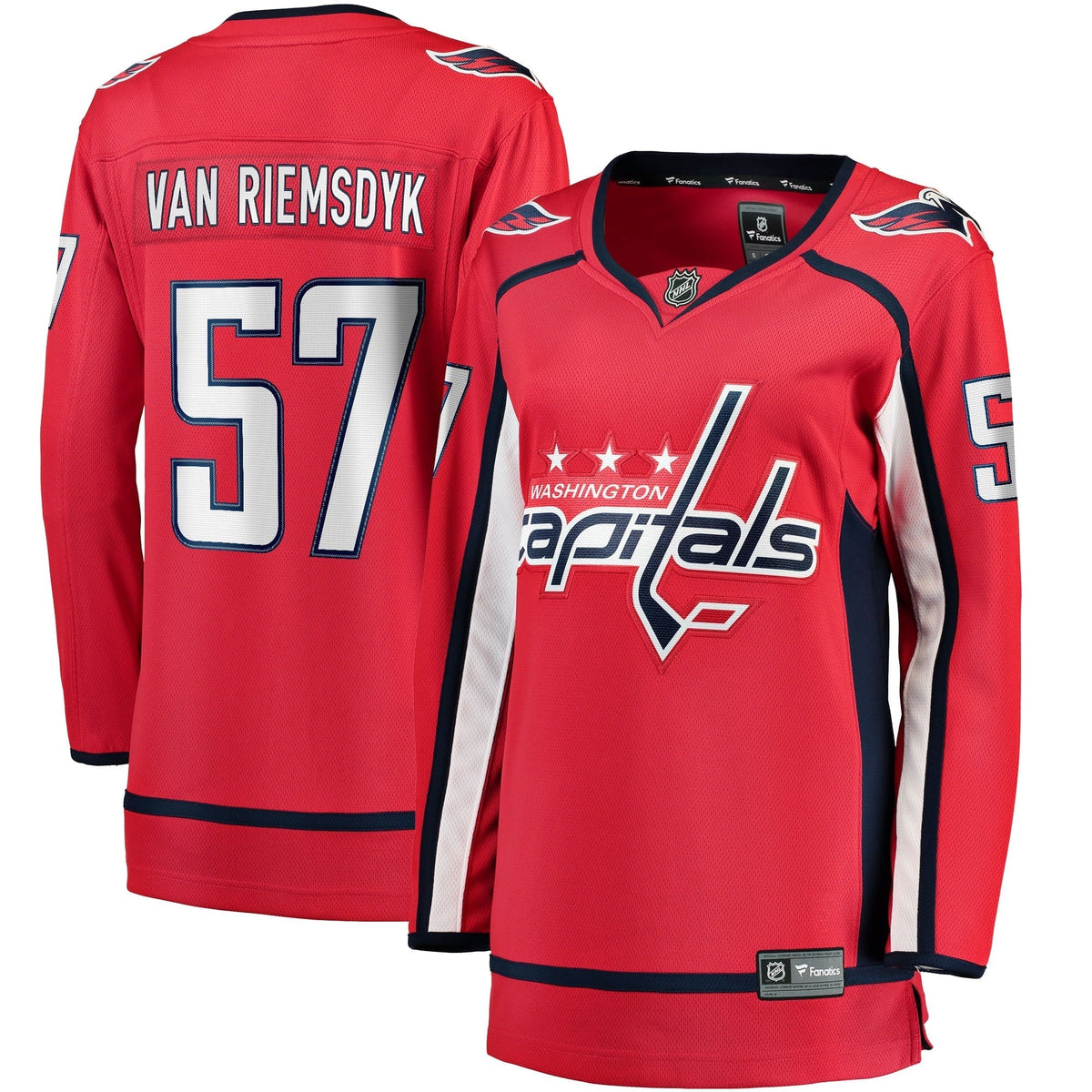 Women's Fanatics Branded Trevor van Riemsdyk Red Washington Capitals Home Breakaway Jersey