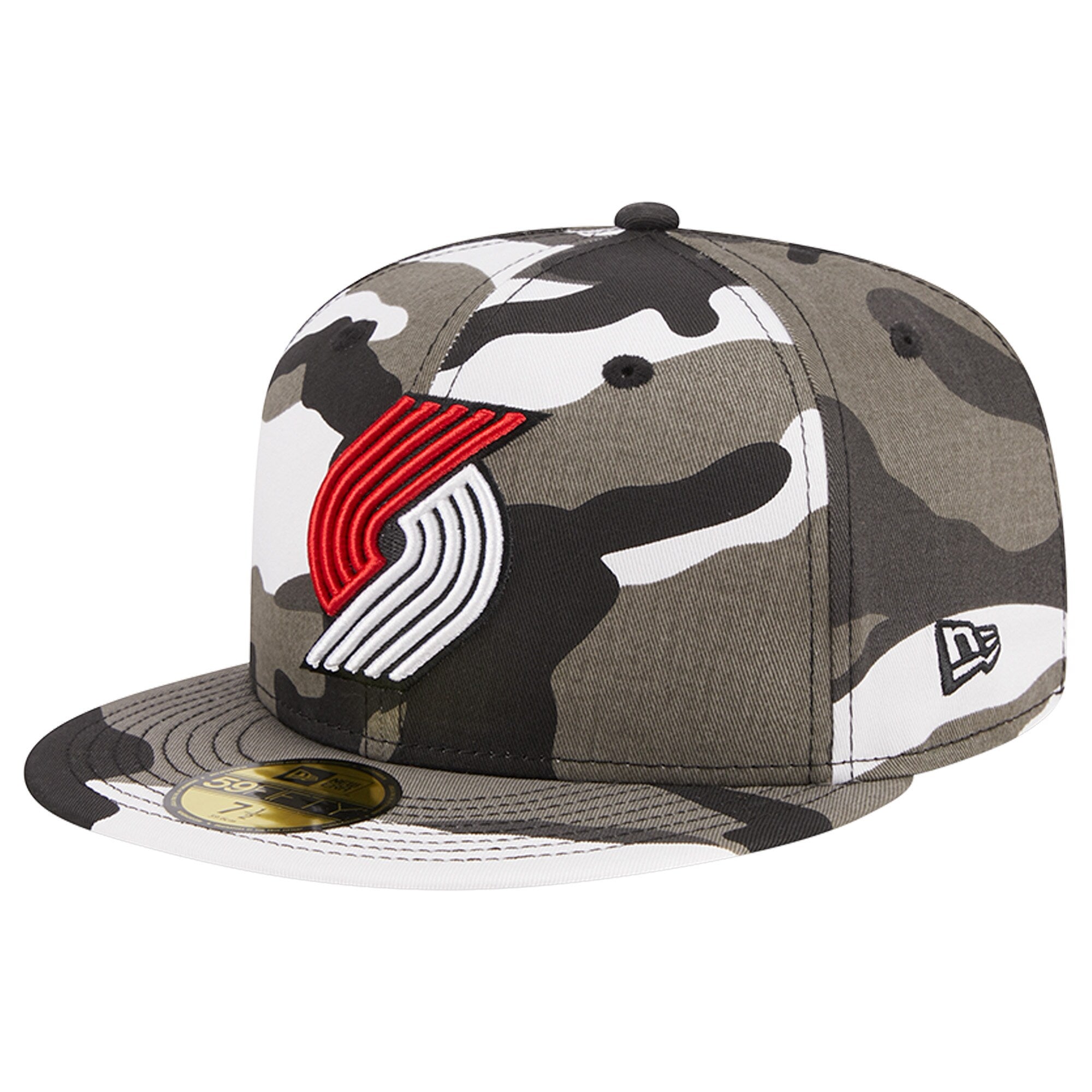 Portland Trail Blazers New Era Snow Camo 59FIFTY Fitted Hat