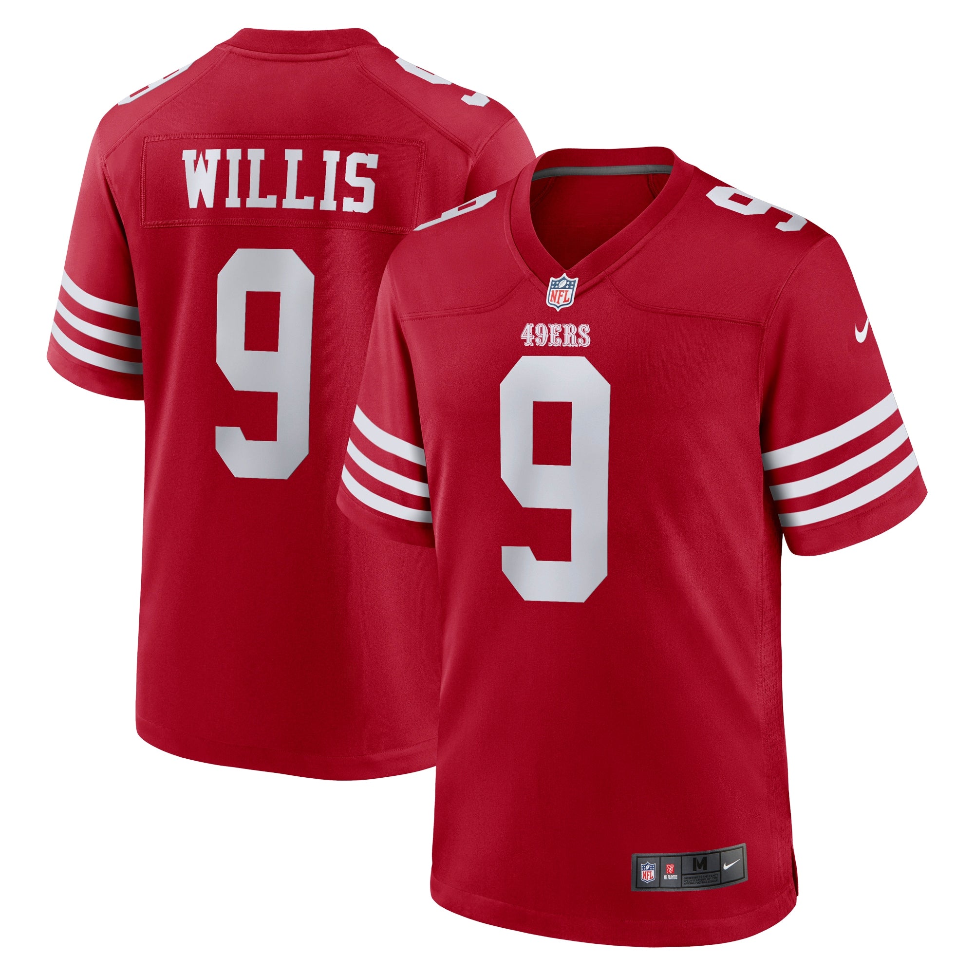 Brayden Willis San Francisco 49ers Nike Team Game Jersey   Scarlet