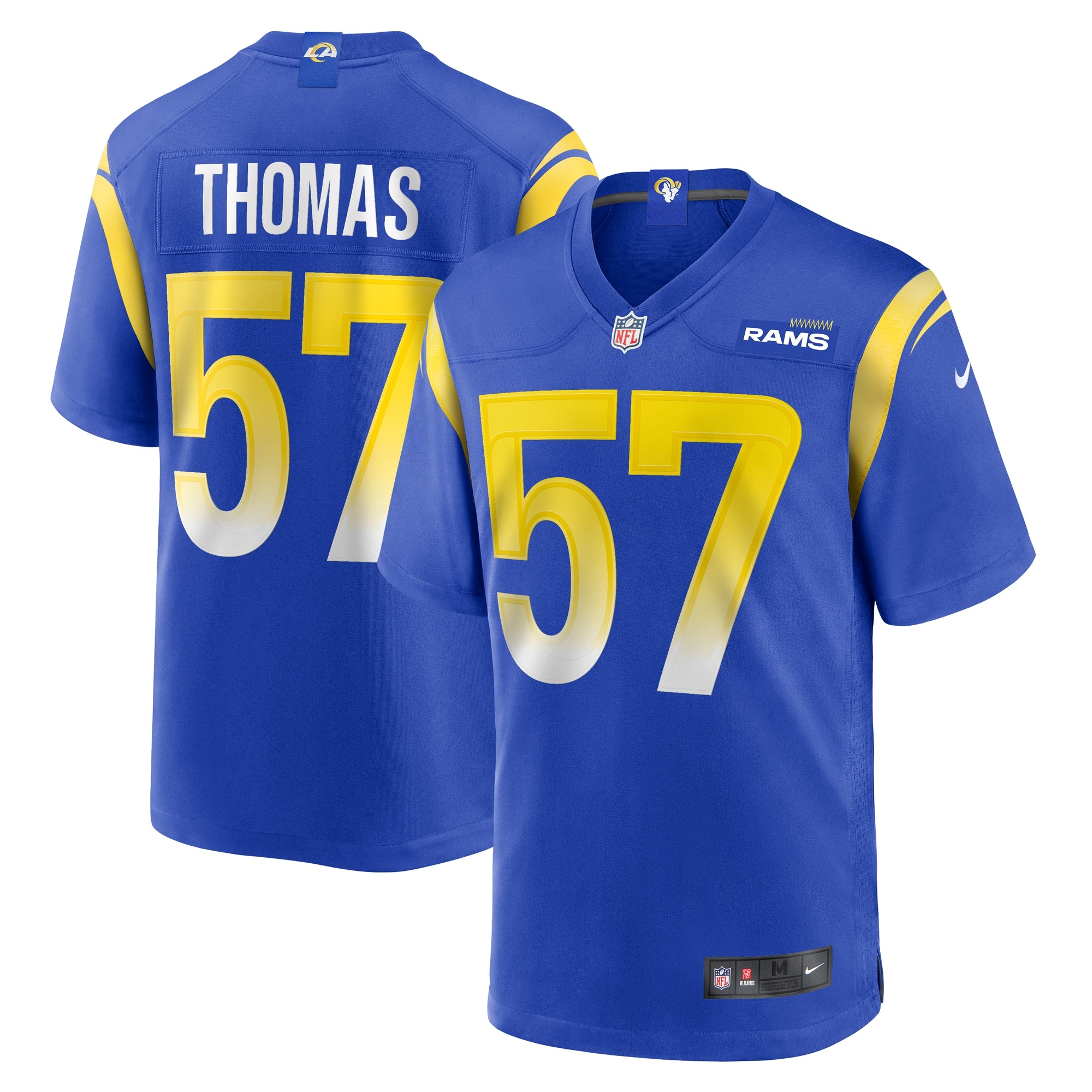 Zachary Thomas Los Angeles Rams Nike Team Game Jersey    Royal