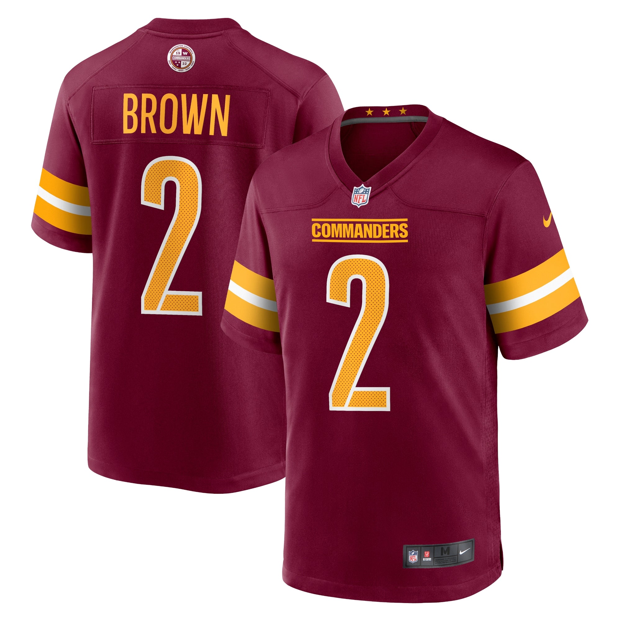 Dyami Brown Washington Commanders Nike Game Jersey   Burgundy