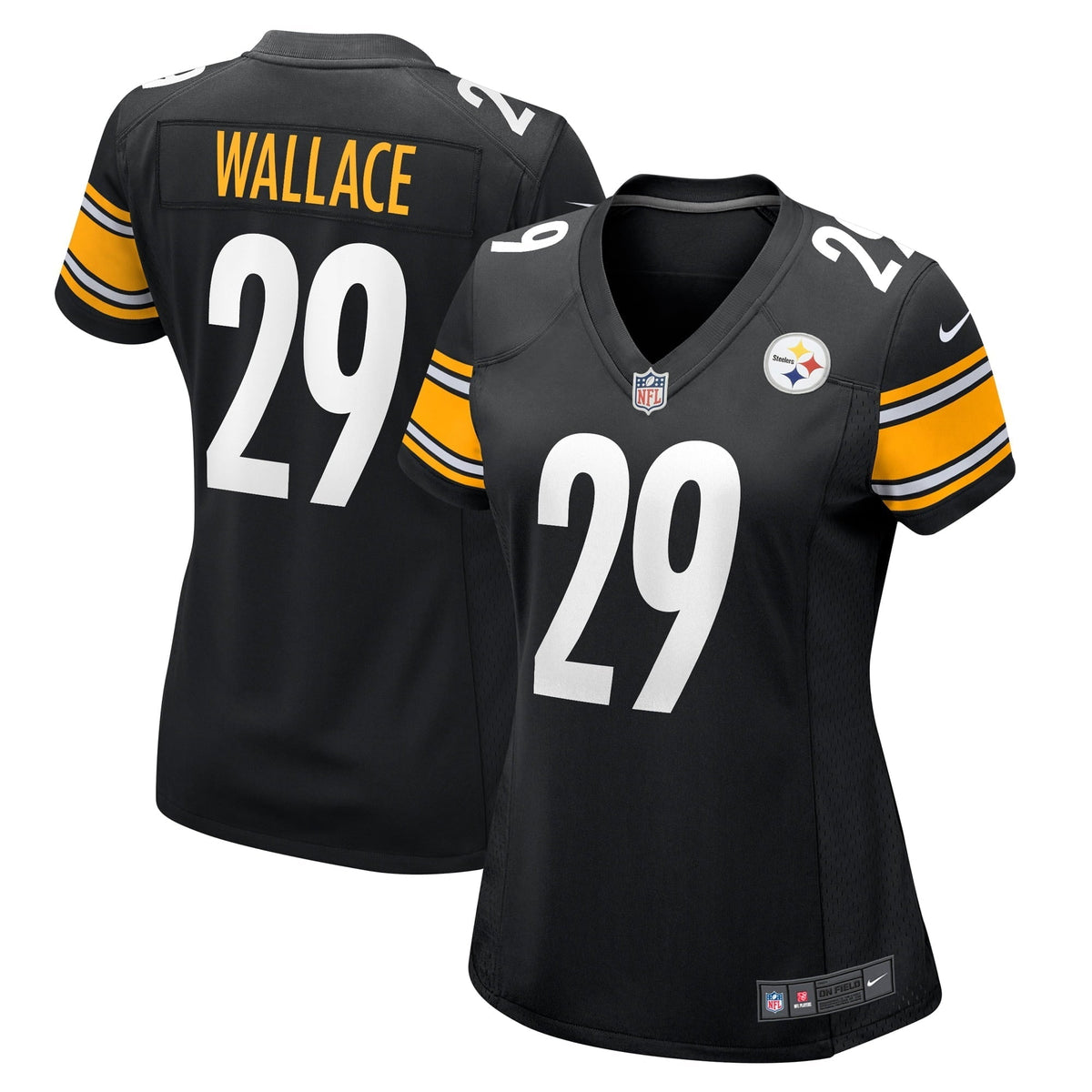 Women s Nike Levi Wallace Black Pittsburgh Steelers Game Player Jersey