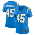 Women s Nike Tuli Tuipulotu Powder Blue Los Angeles Chargers Team Game Jersey