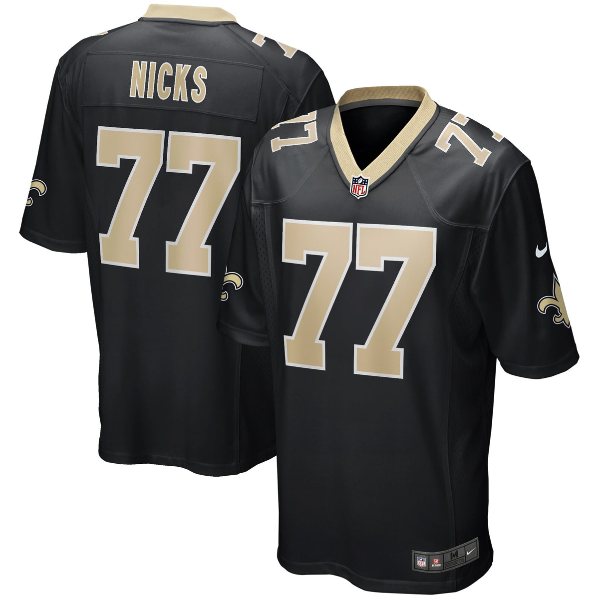 Carl Nicks New Orleans Saints Nike Game Retired Player Jersey   Black
