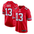 Men s Nike Gabe Davis Red Buffalo Bills Alternate Game Jersey