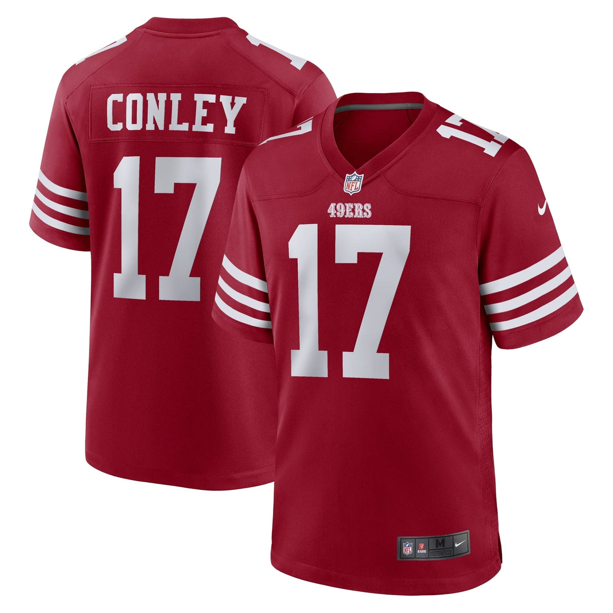 Men s Nike Chris Conley Scarlet San Francisco 49ers Game Jersey