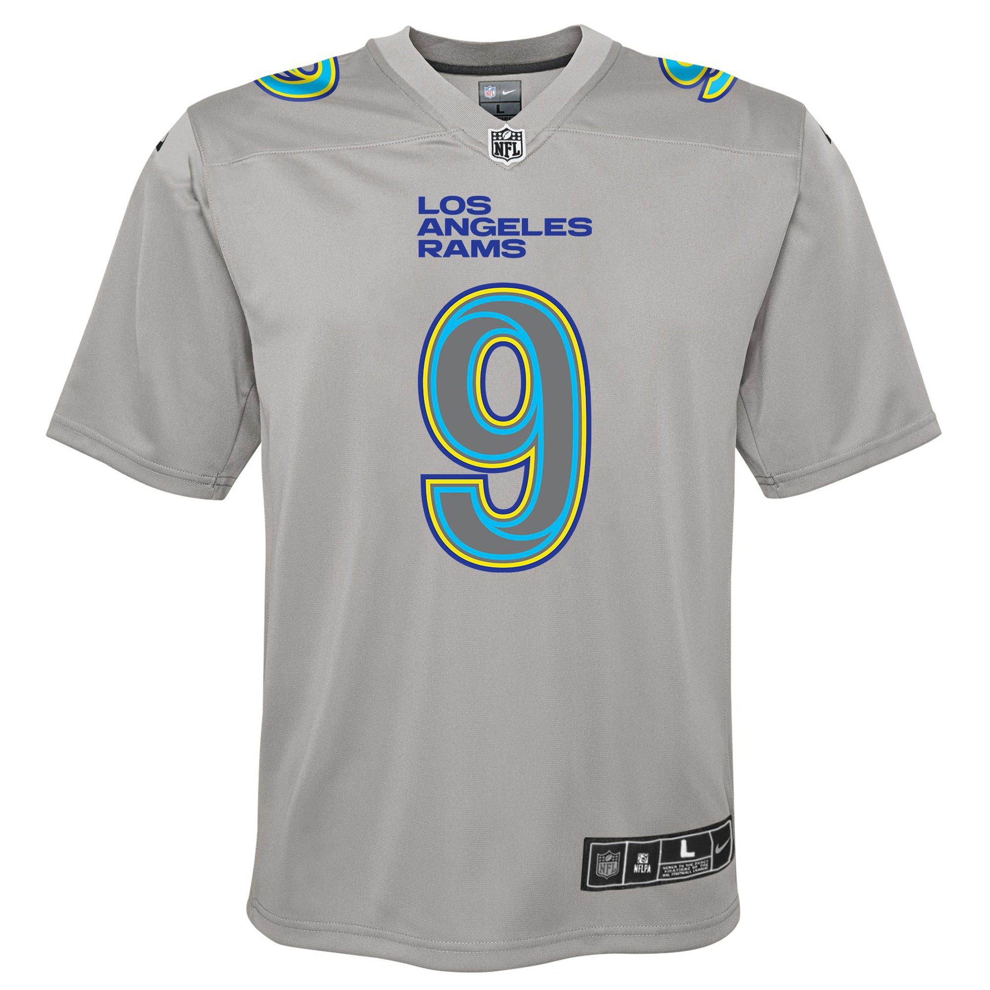 Matthew Stafford Los Angeles Rams Nike Youth Atmosphere Game Jersey   Gray