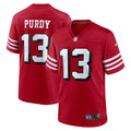 Brock Purdy San Francisco 49ers Nike Alternate Game Player Jersey   Scarlet