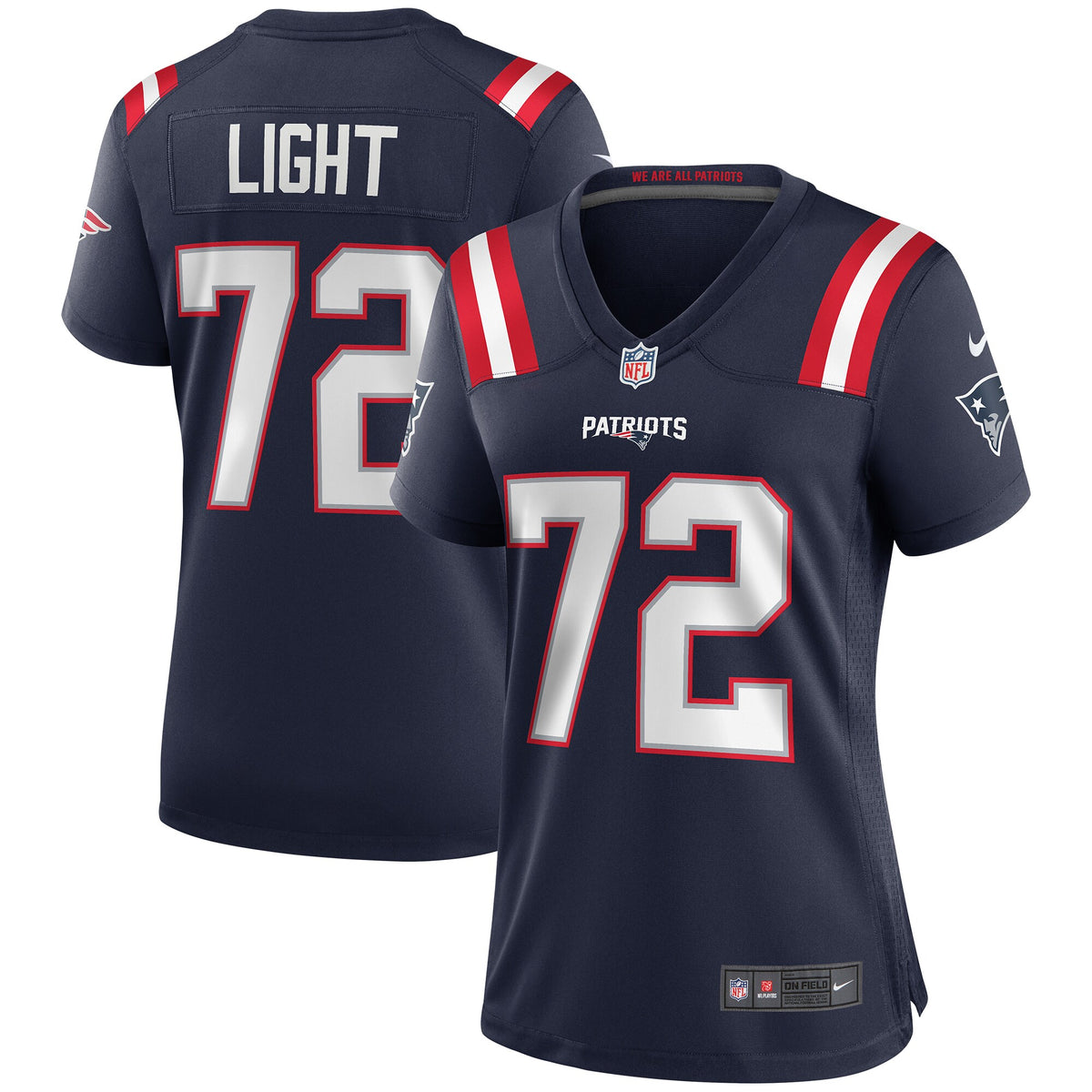 Matt Light New England Patriots Nike Women s Game Retired Player Jersey   Navy