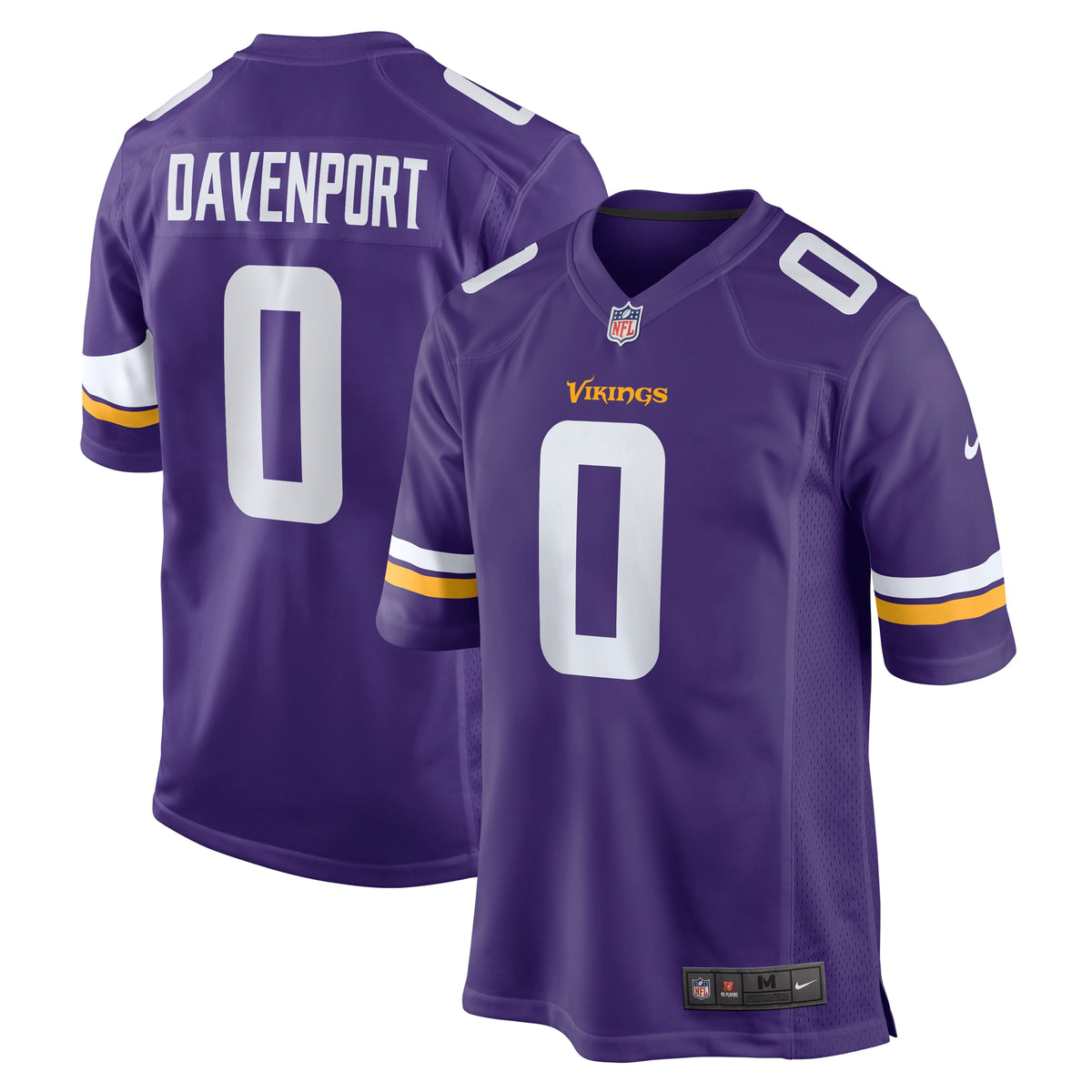 Marcus Davenport Minnesota Vikings Nike Team Game Jersey   Purple