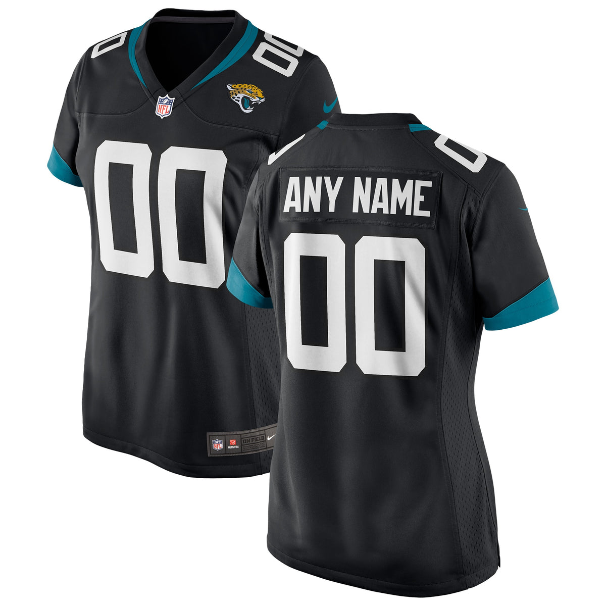 Jacksonville Jaguars Nike Women s Custom Jersey   Black