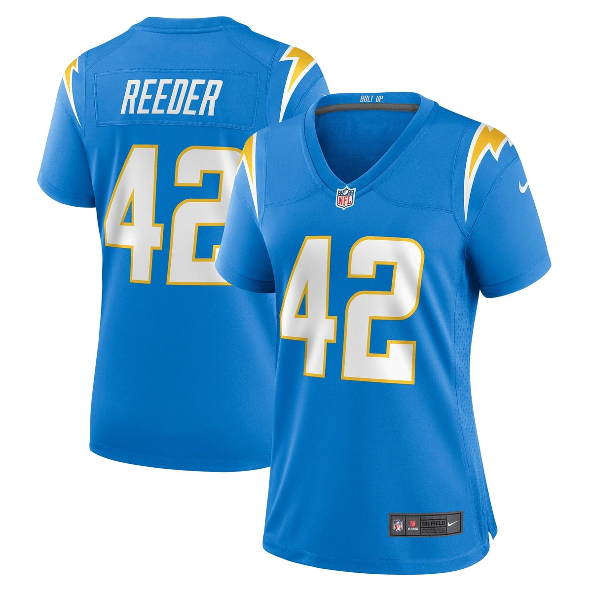 Women s Nike Troy Reeder Powder Blue Los Angeles Chargers Game Jersey