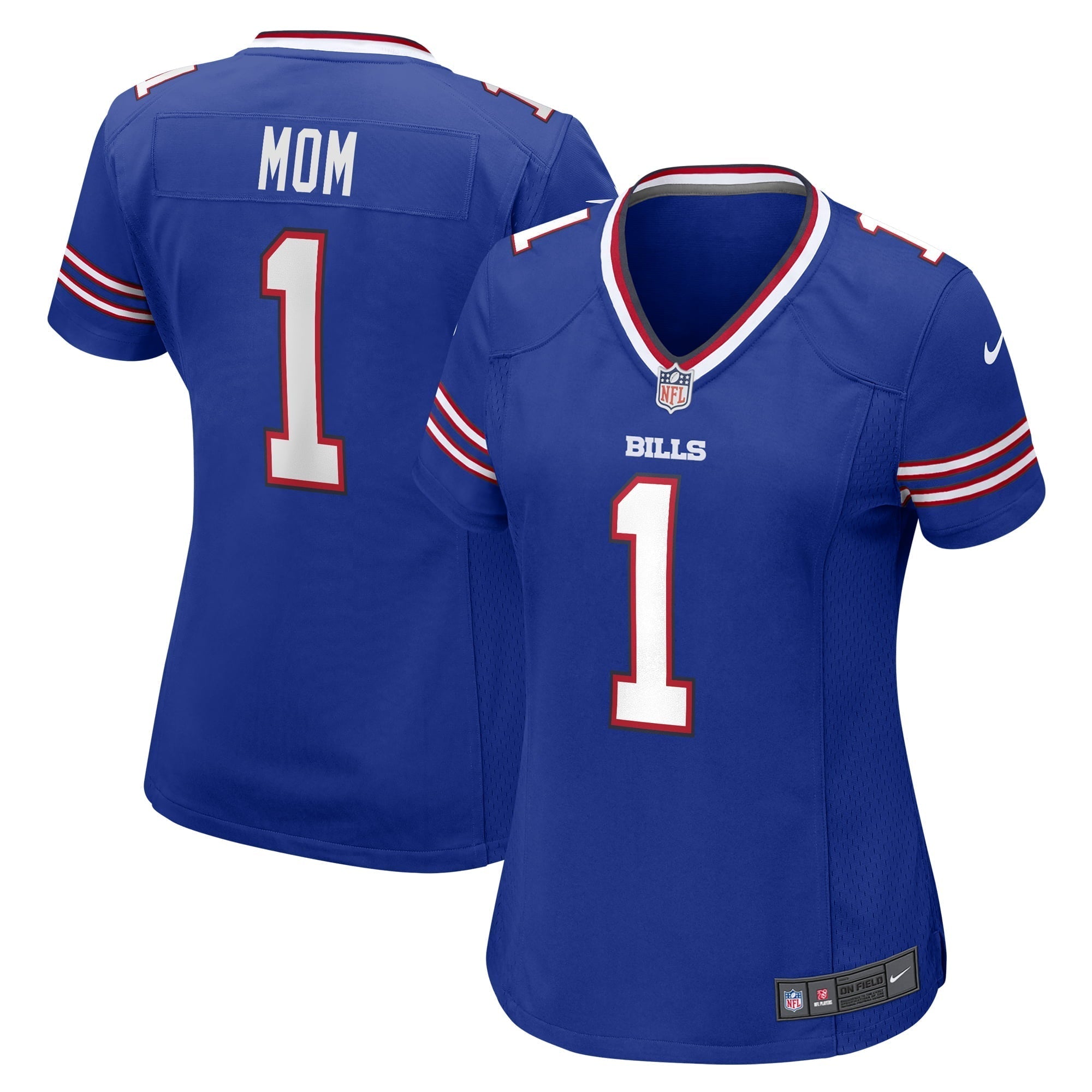 Women s Nike Number 1 Mom Royal Buffalo Bills Game Jersey