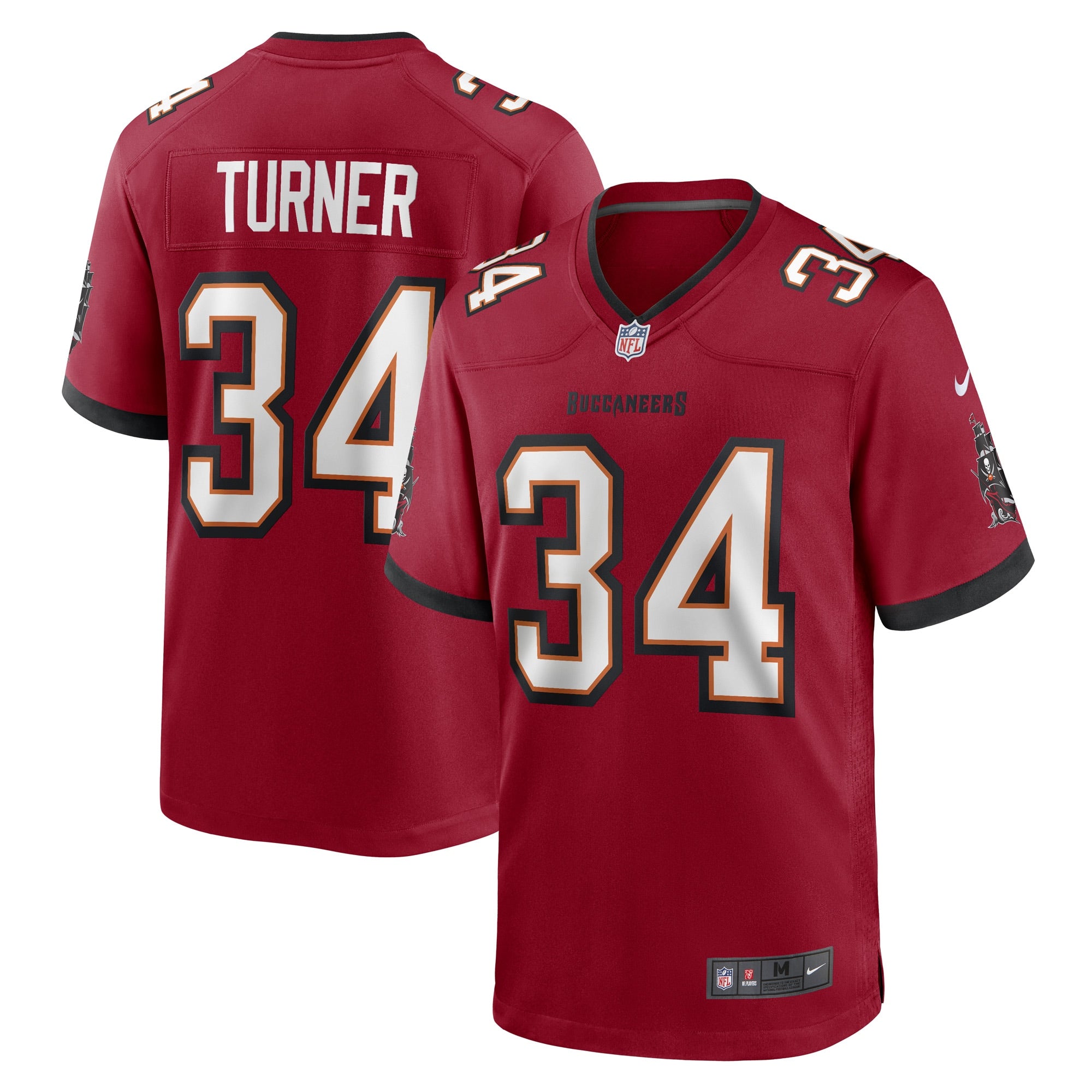 Nolan Turner Tampa Bay Buccaneers Nike Game Player Jersey   Red