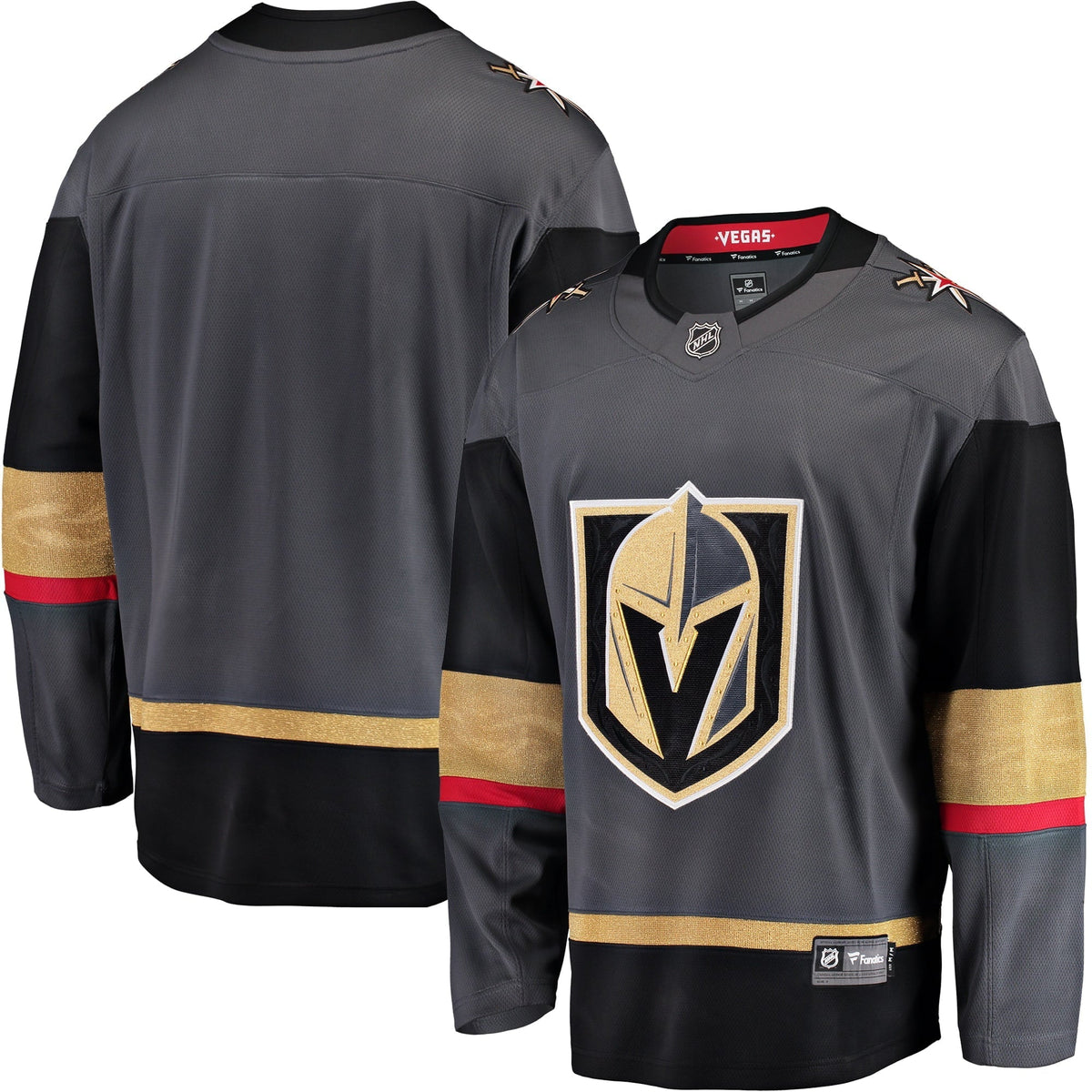 Men's Fanatics Branded Gray Vegas Golden Knights Breakaway Alternate Jersey