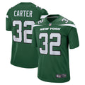 Men s Nike Michael Carter Gotham Green New York Jets Game Jersey