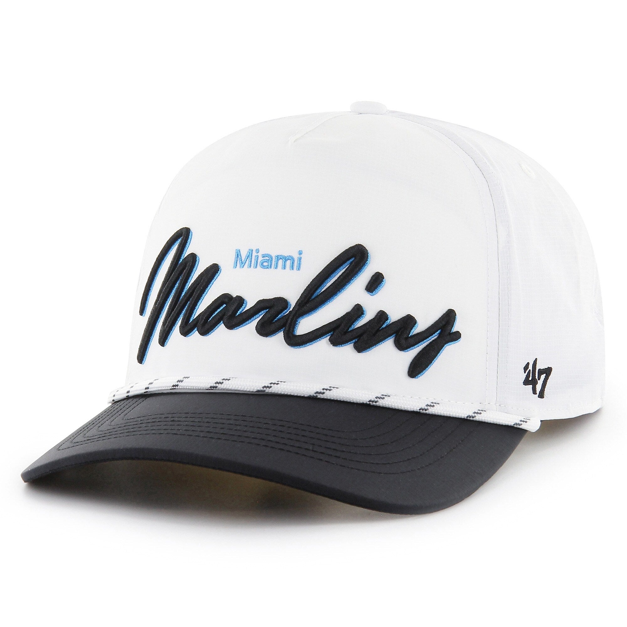 Miami Marlins '47 Chamberlain Hitch Adjustable Hat - White