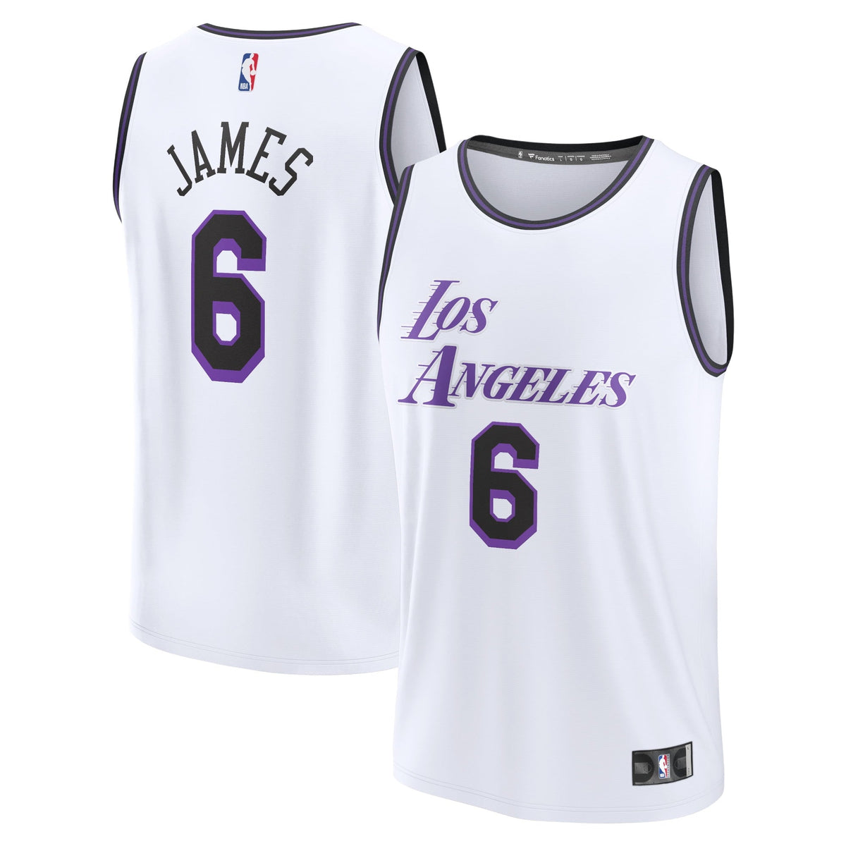Men's Fanatics Branded LeBron James White Los Angeles Lakers 2022/23 Fastbreak Jersey - City Edition