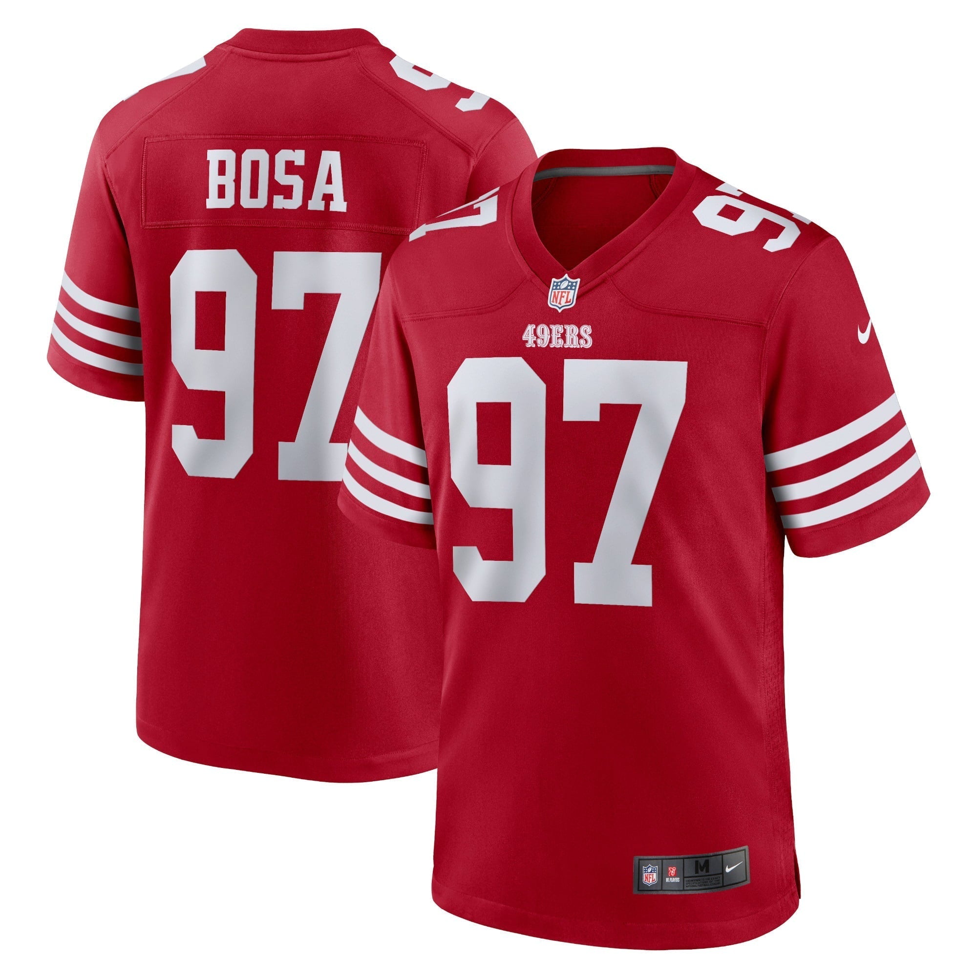 Men s Nike Nick Bosa Scarlet San Francisco 49ers Player Game Jersey