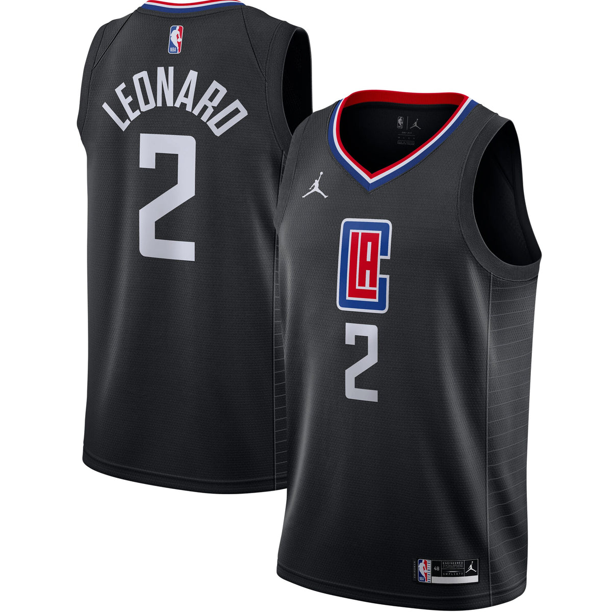 Kawhi Leonard LA Clippers Jordans Brand 2020/21 Swingman Jersey - Statement Edition - Black