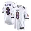 Men s Nike Lamar Jackson White Baltimore Ravens Game Jersey