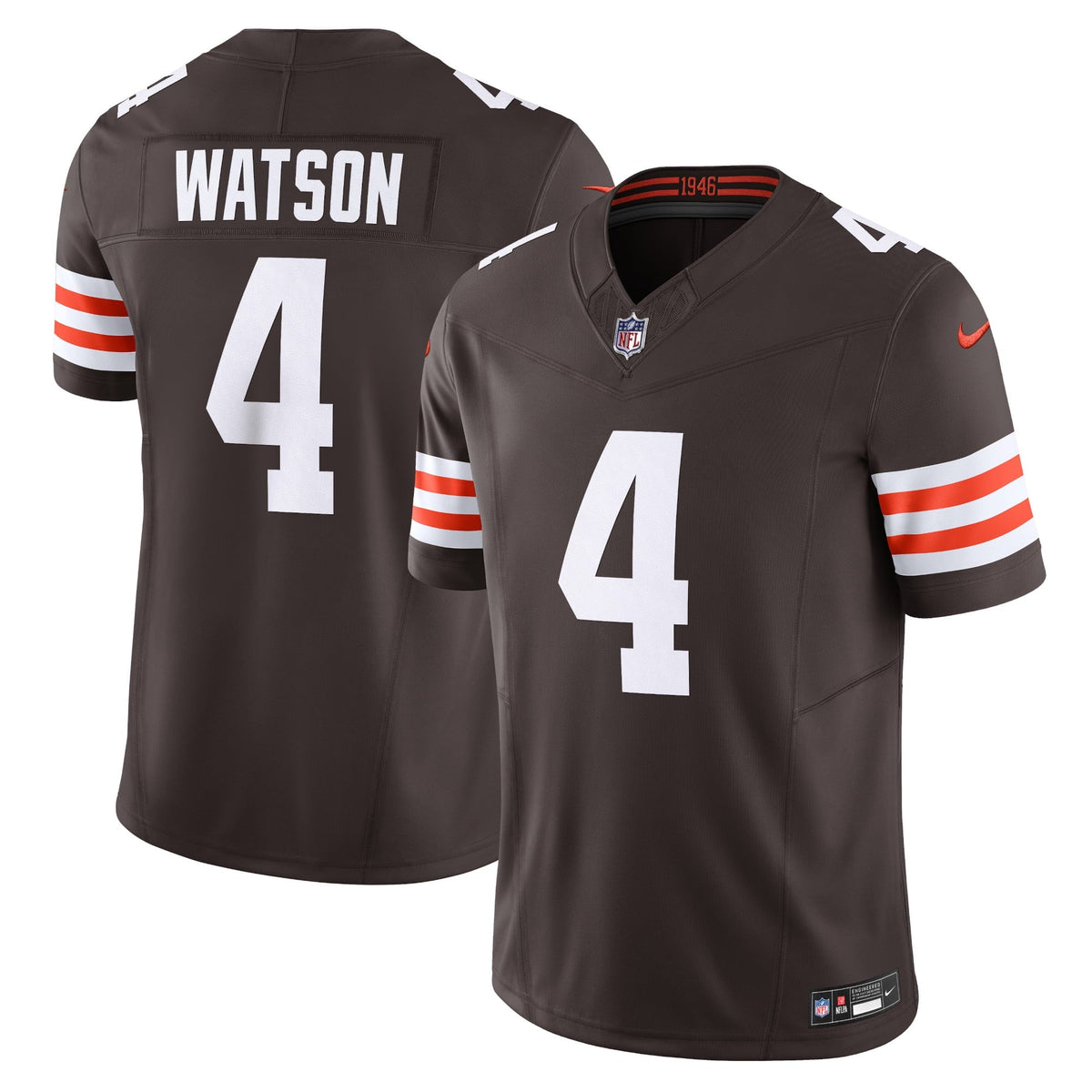 Men s Nike Deshaun Watson Brown Cleveland Browns Vapor F.U.S.E. Limited Jersey