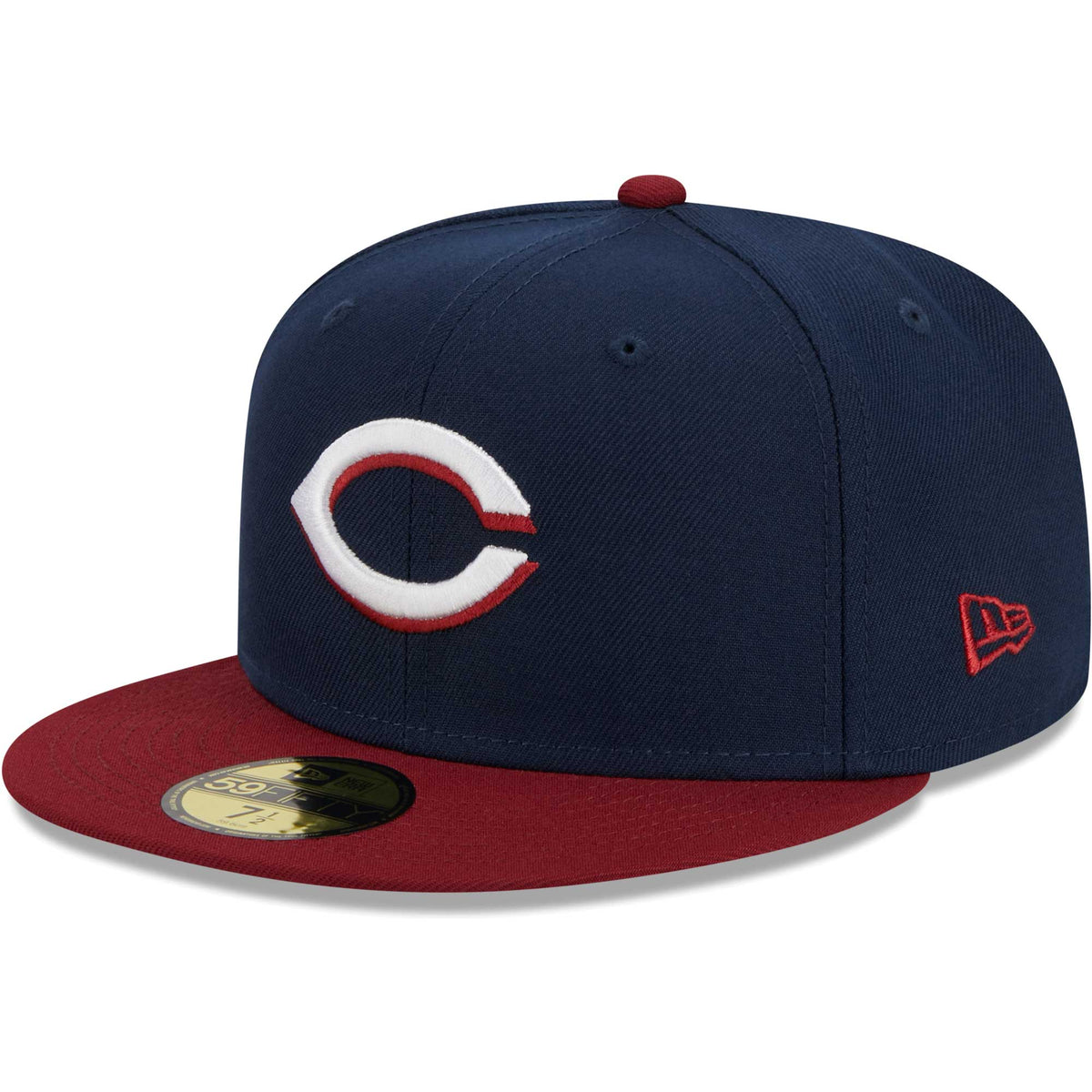 Cincinnati Reds New Era Two-Tone Color Pack 59FIFTY Fitted Hat - Navy