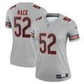 Women s Nike Khalil Mack Gray Chicago Bears Inverted Legend Jersey