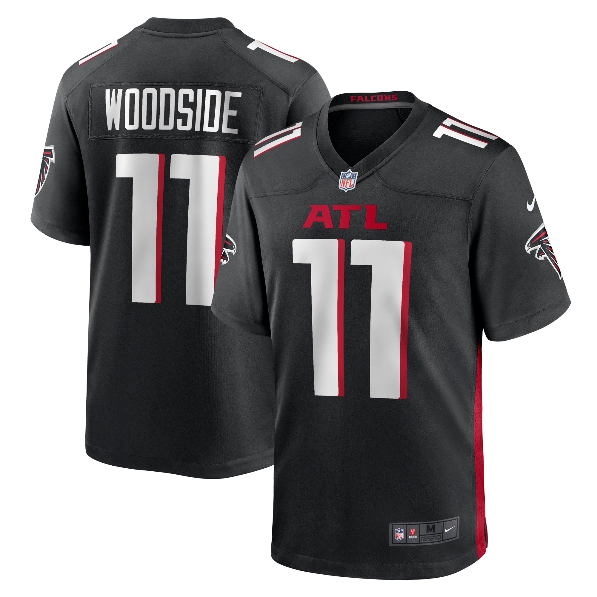 Logan Woodside Atlanta Falcons Nike Team Game Jersey    Black