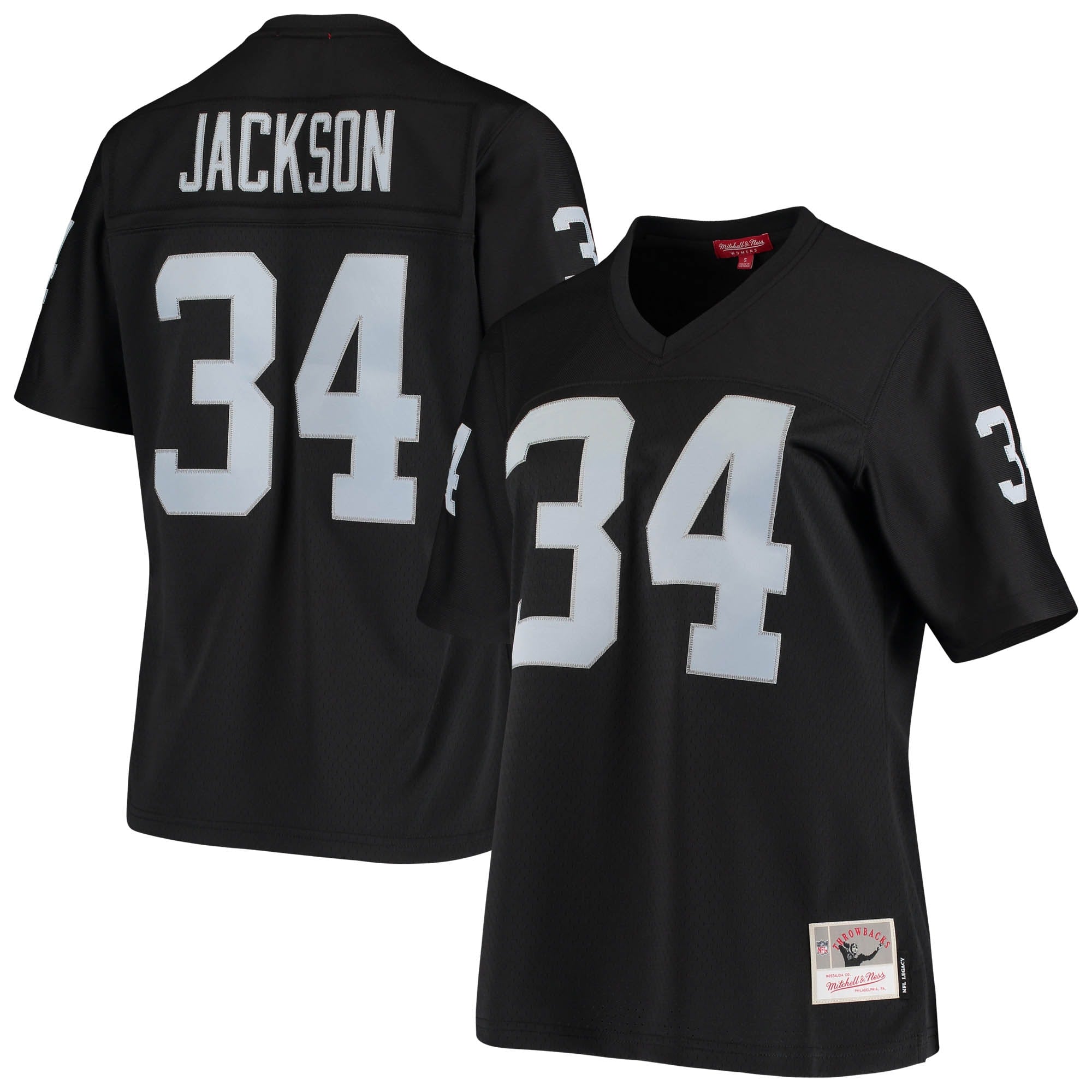 Bo Jackson Las Vegas Raiders Mitchell   Ness Women s 1988 Legacy Replica Jersey   Black
