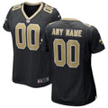 New Orleans Saints Nike Women s Custom Game Jersey   Black