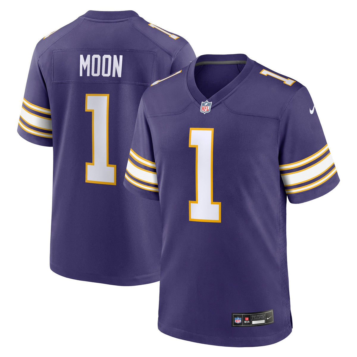 Warren Moon Minnesota Vikings Nike Classic Retired Player Game Jersey   Purple