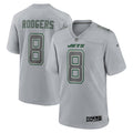 Men s Nike Aaron Rodgers Heather Gray New York Jets Atmosphere Fashion Game Jersey