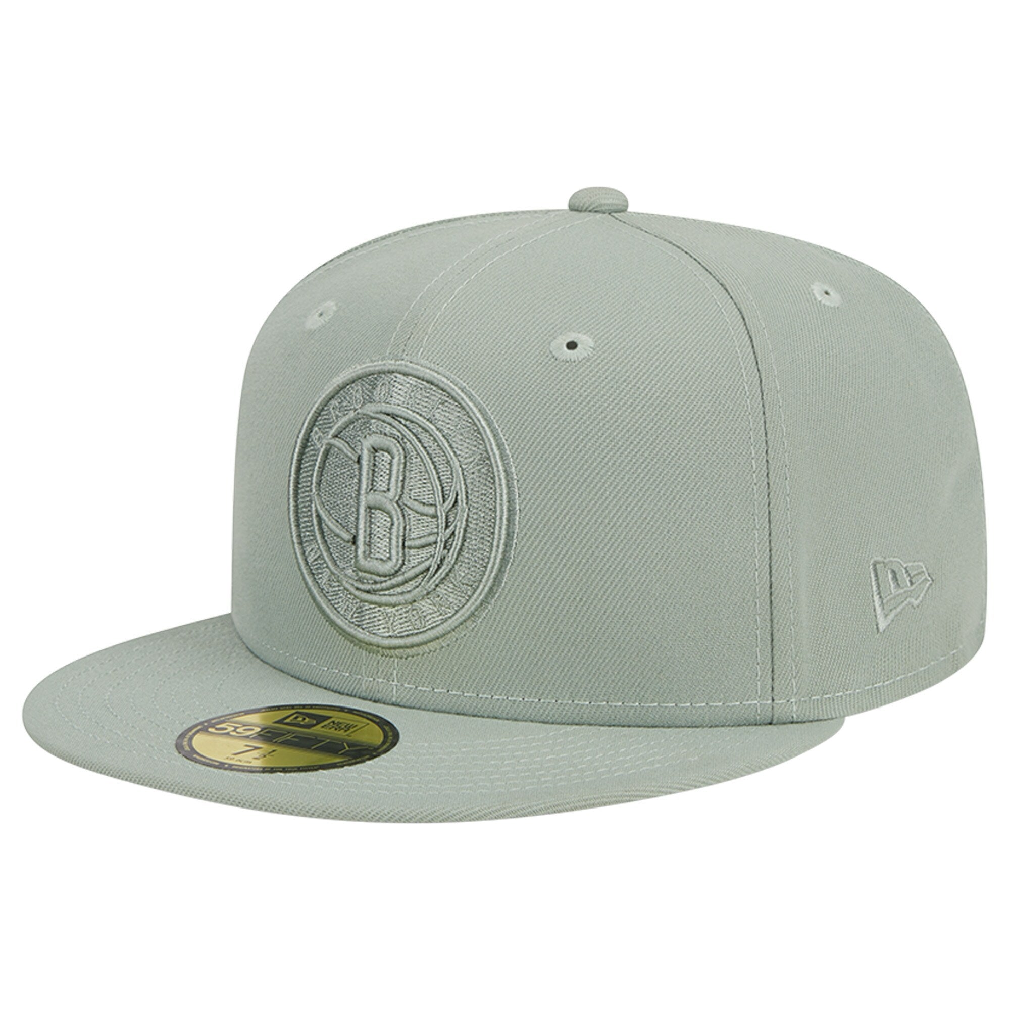 Brooklyn Nets New Era Sage Color Pack 59FIFTY Fitted Hat - Light Green