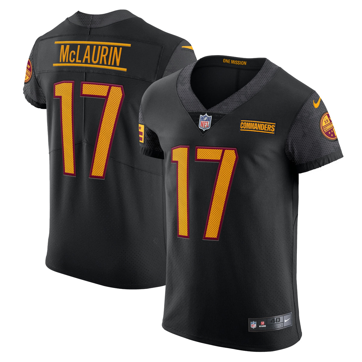 Terry McLaurin Washington Commanders Nike Alternate Vapor Elite Jersey   Black
