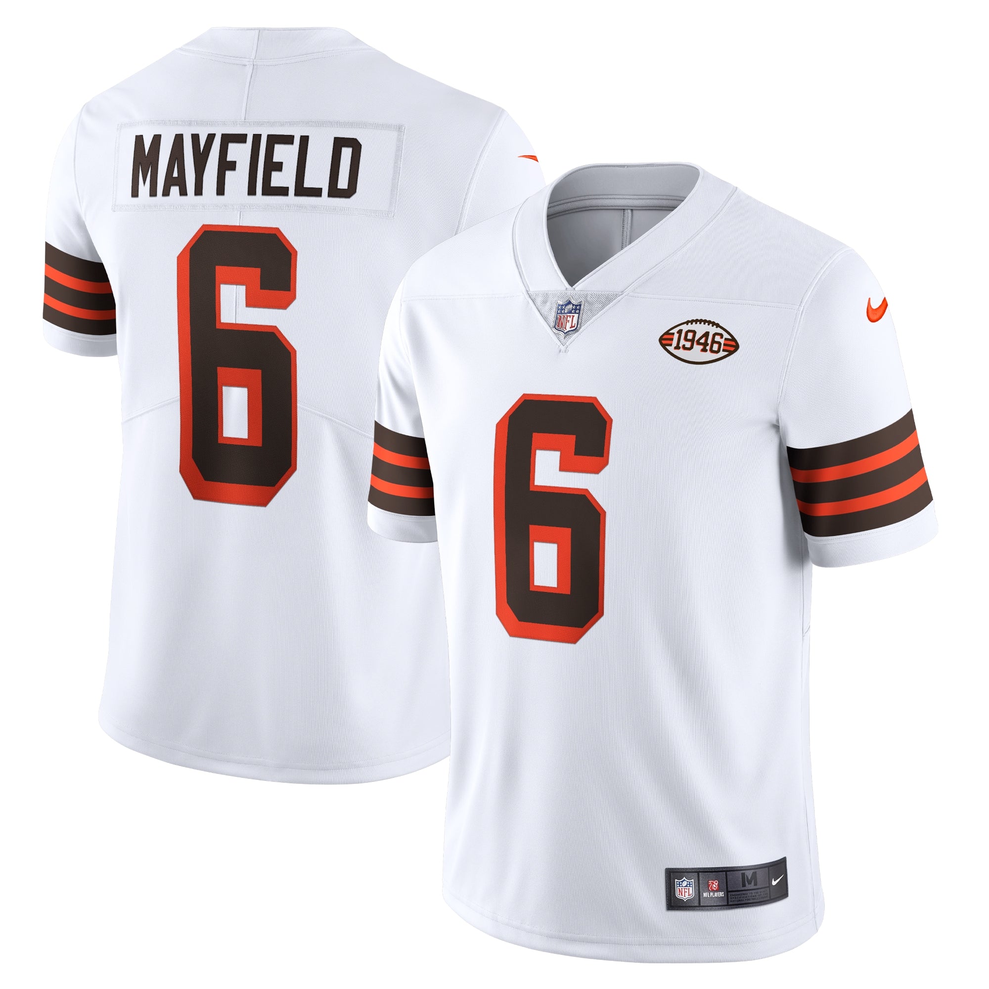 Baker Mayfield Cleveland Browns Nike 1946 Collection Alternate Vapor Limited Jersey   White