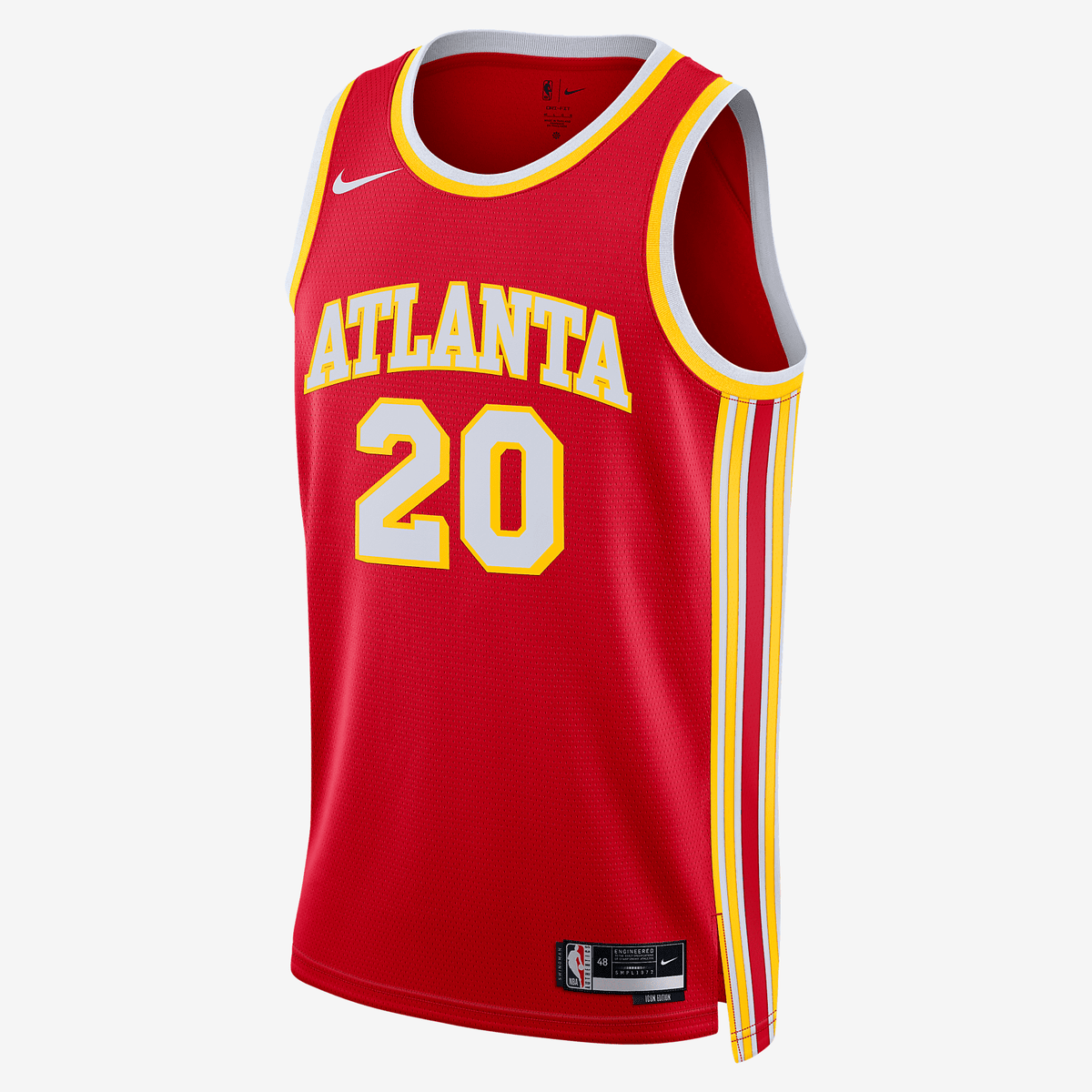 Atlanta Hawks, NBA Jerseys Icon Edition 2022/23 Nike Dri-FIT NBA Swingman Jersey - University Red