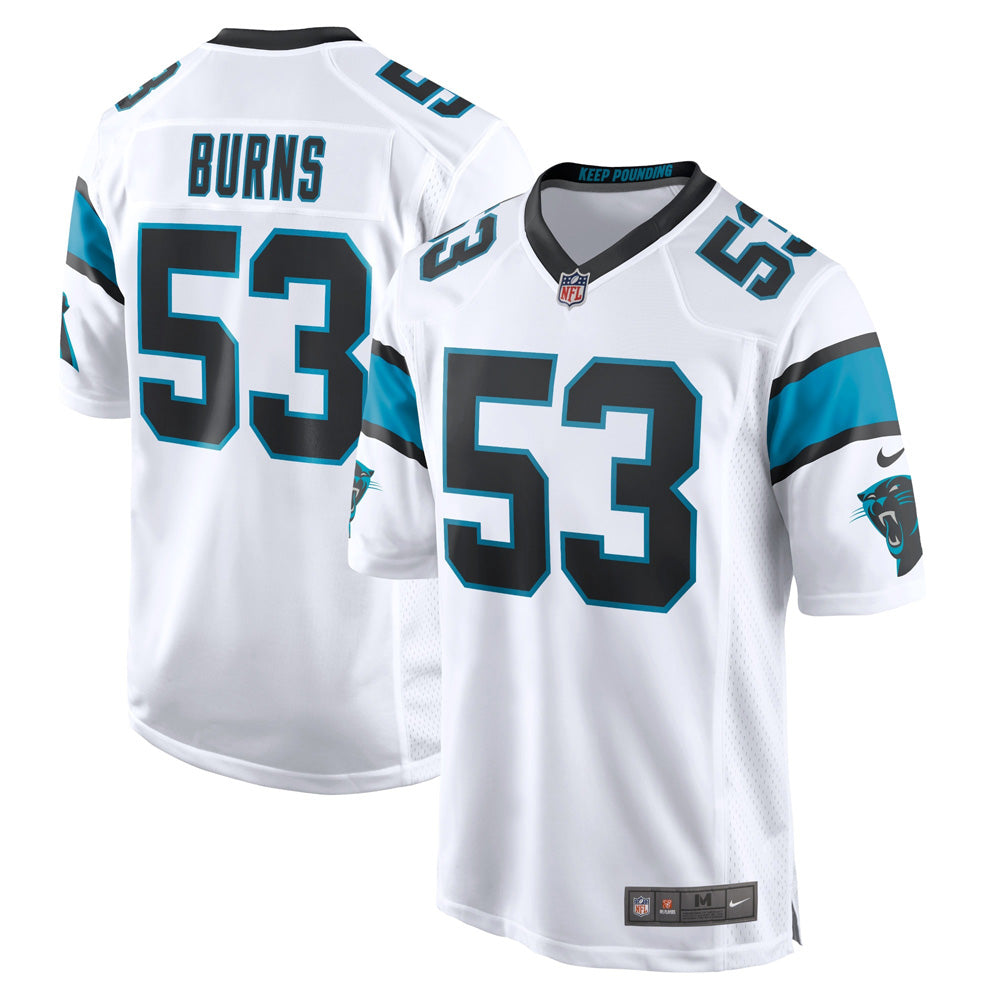 Youth Carolina Panthers Brian Burns Game Jersey   White