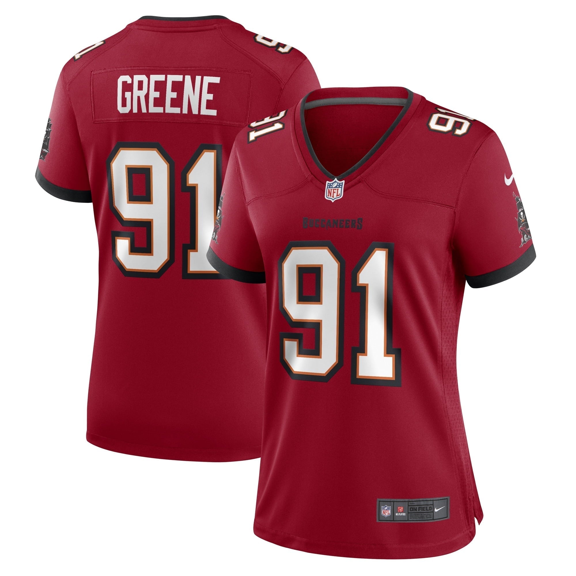 Women s Nike Mike Greene Red Tampa Bay Buccaneers Game Player Jersey