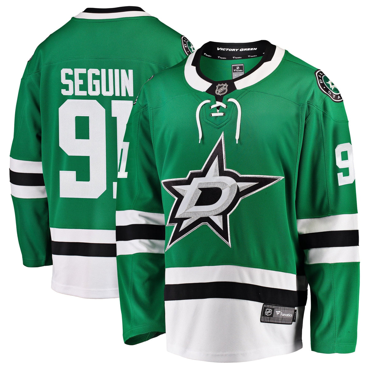 Men's Fanatics Branded Tyler Seguin Kelly Green Dallas Stars Breakaway Home Jersey
