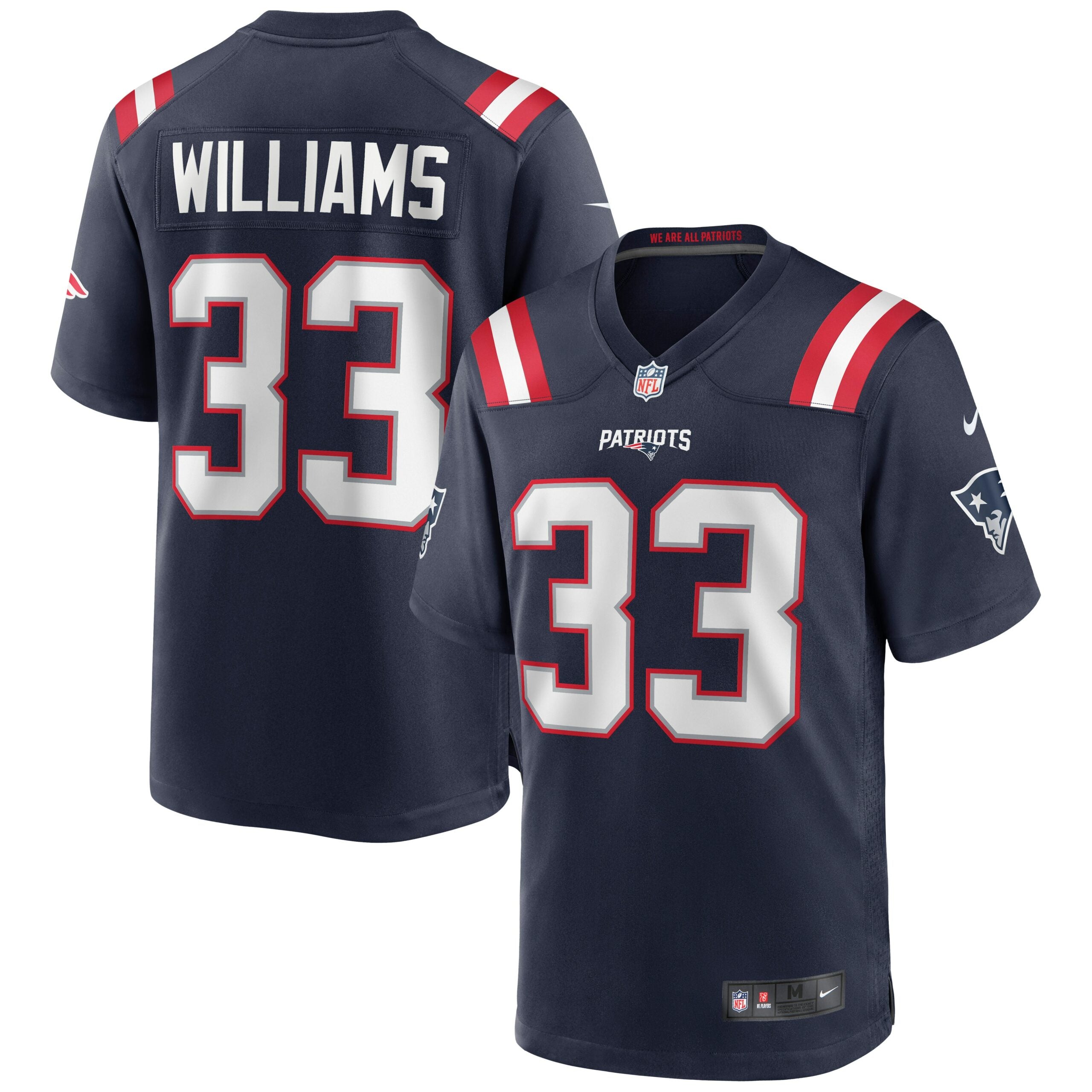 Joejuan Williams New England Patriots Nike Game Jersey   Navy