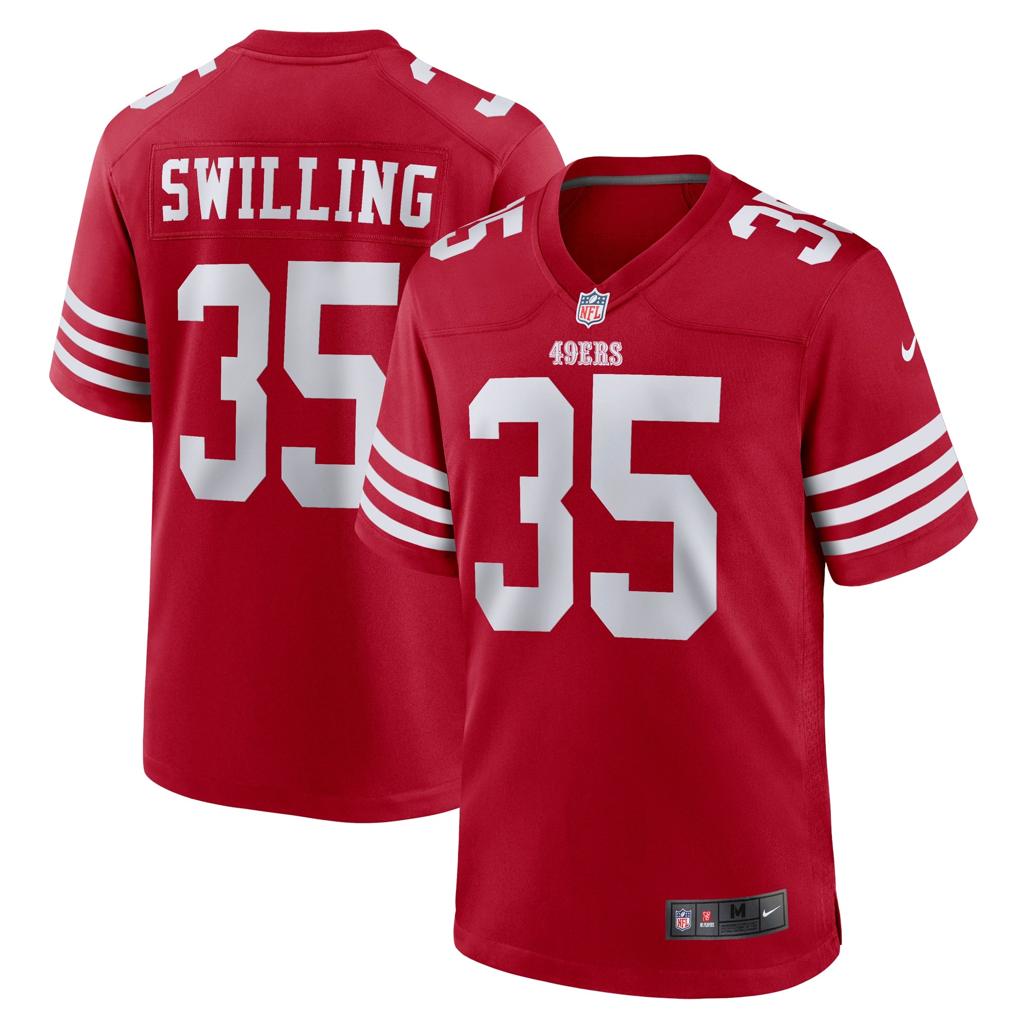 Tre Swilling San Francisco 49ers Nike Team Game Jersey   Scarlet